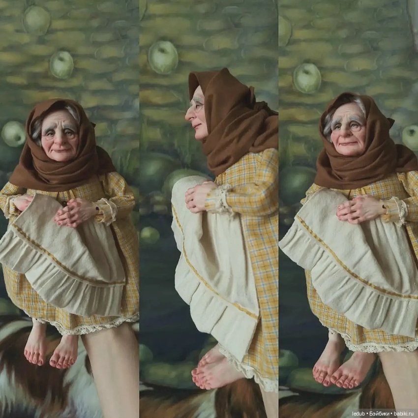 Бабушки в образах — Авторские шарнирные куклы своими руками: лепка (фото 5)