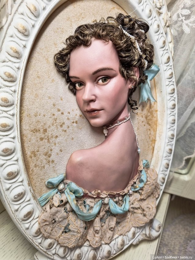 "Эмма" барельеф — Авторские куклы ручной работы: текстильные (фото 4)