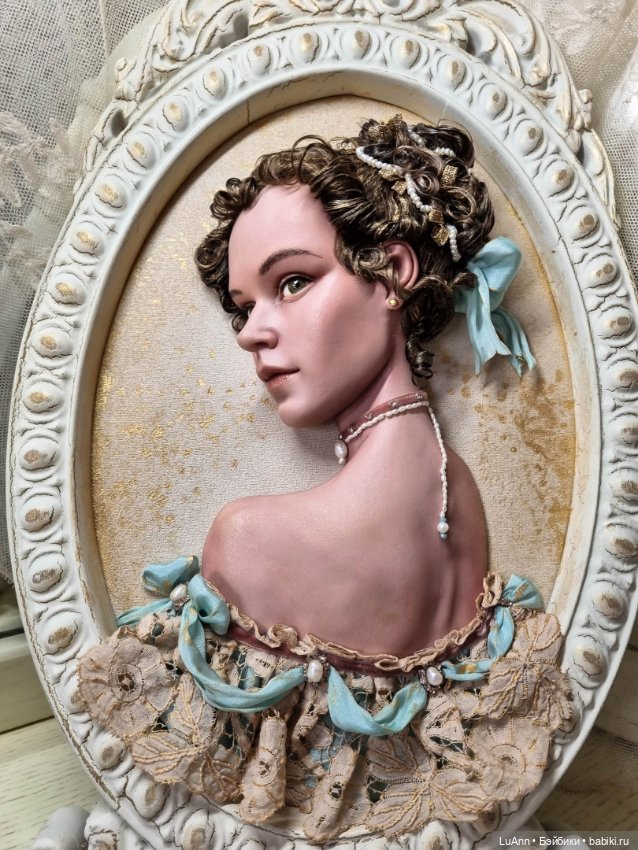 "Эмма" барельеф — Авторские куклы ручной работы: текстильные (фото 10)