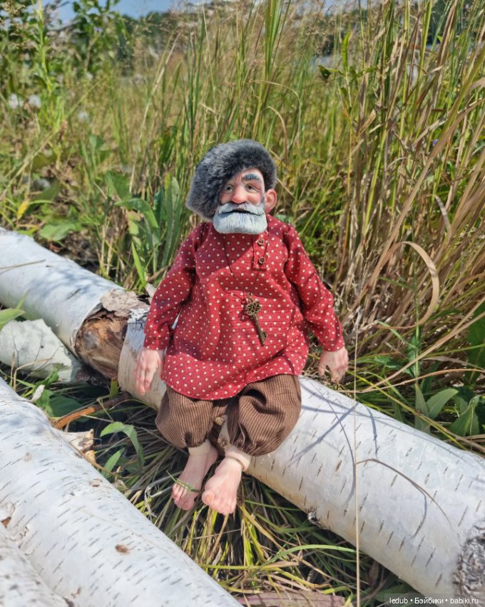 Дедуля — Авторские шарнирные куклы своими руками: лепка (фото 4)