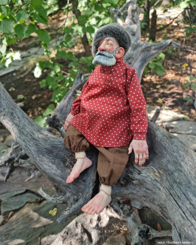 Дедуля — Авторские шарнирные куклы своими руками: лепка (фото 2)