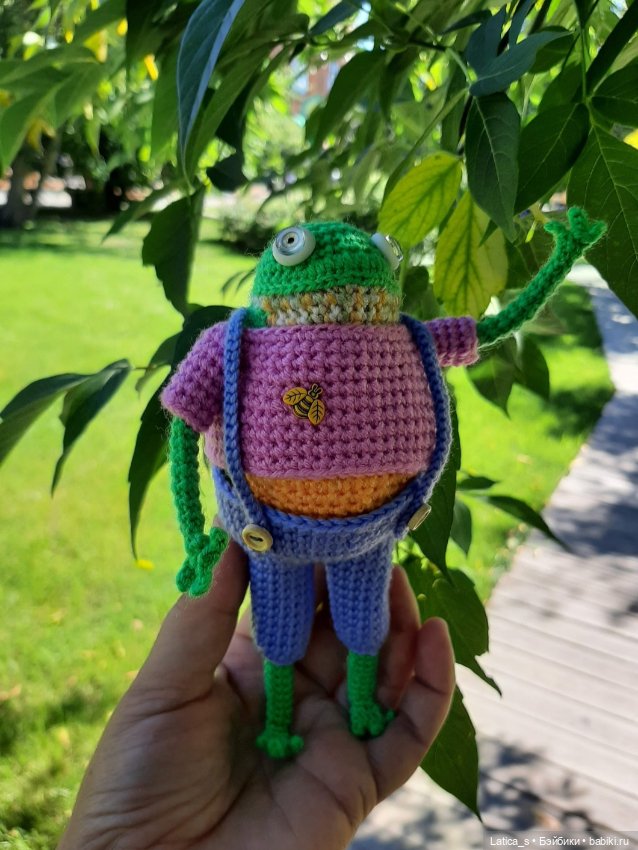 Лягух Кейко — Вязаные игрушки и амигуруми: крючком (фото 2)