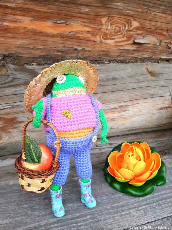 Лягух Кейко — Вязаные игрушки и амигуруми: крючком (фото 7)