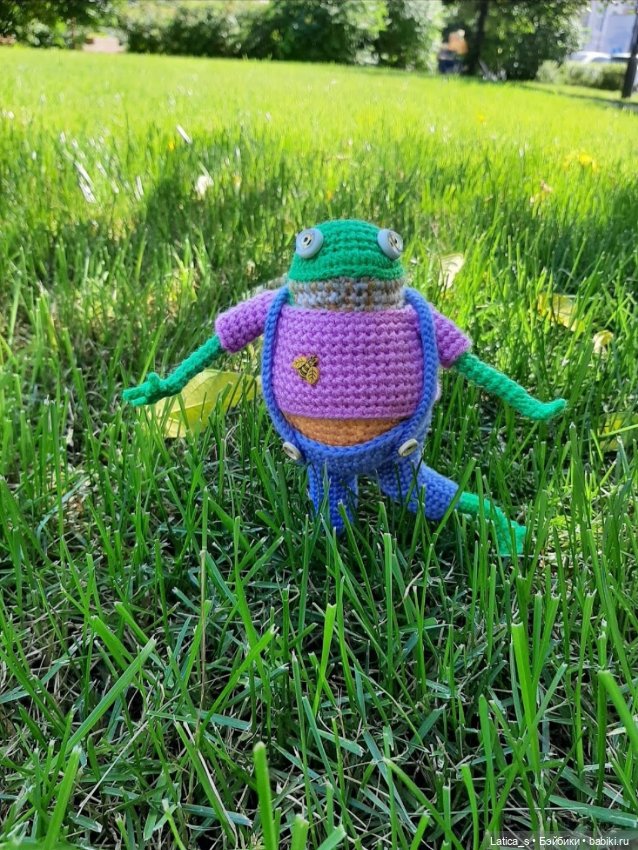 Лягух Кейко — Вязаные игрушки и амигуруми: крючком (фото 5)
