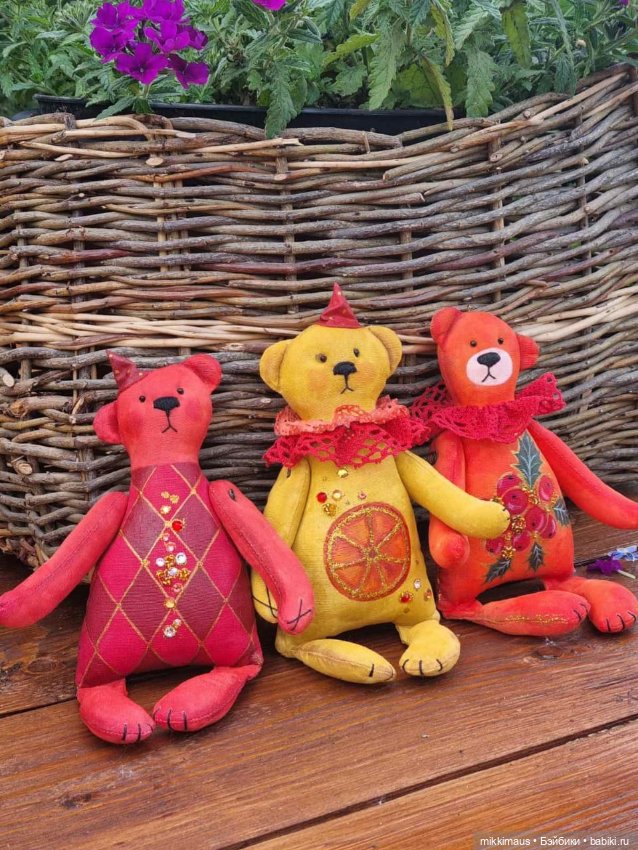 Мишки ждут Новый Год — Текстильные игрушки и примитивы: кофейные (фото 6)