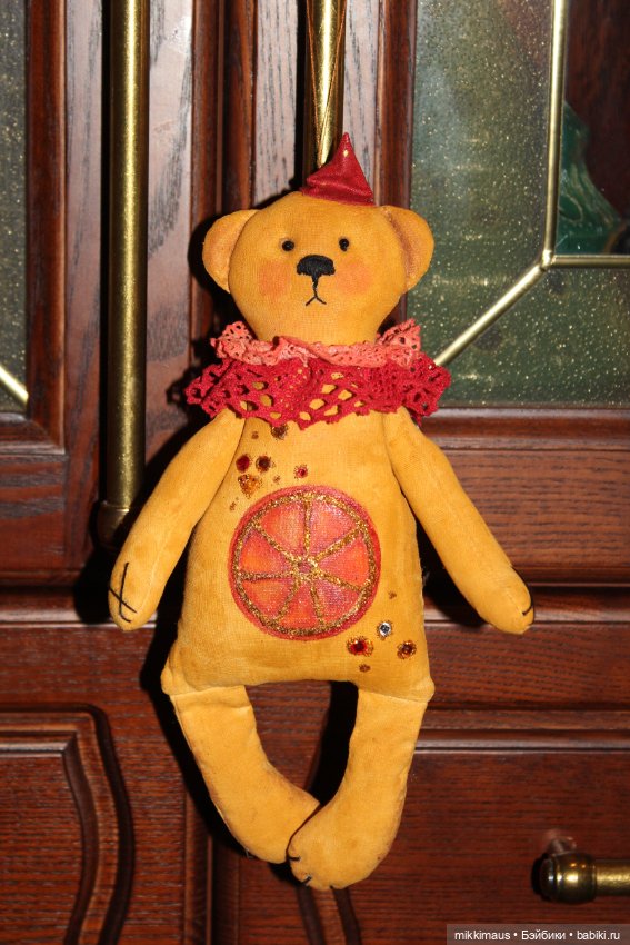 Мишки ждут Новый Год — Текстильные игрушки и примитивы: кофейные (фото 9)