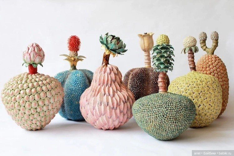 Очаровательные «инопланетные» растения от японской керамистки Каори Курихара (Kaori Kurihara) (фото 8)
