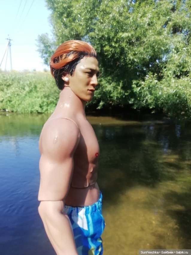 Матвей Сергеевич, ПинкЛау и Бэбита на речке (фото 10)