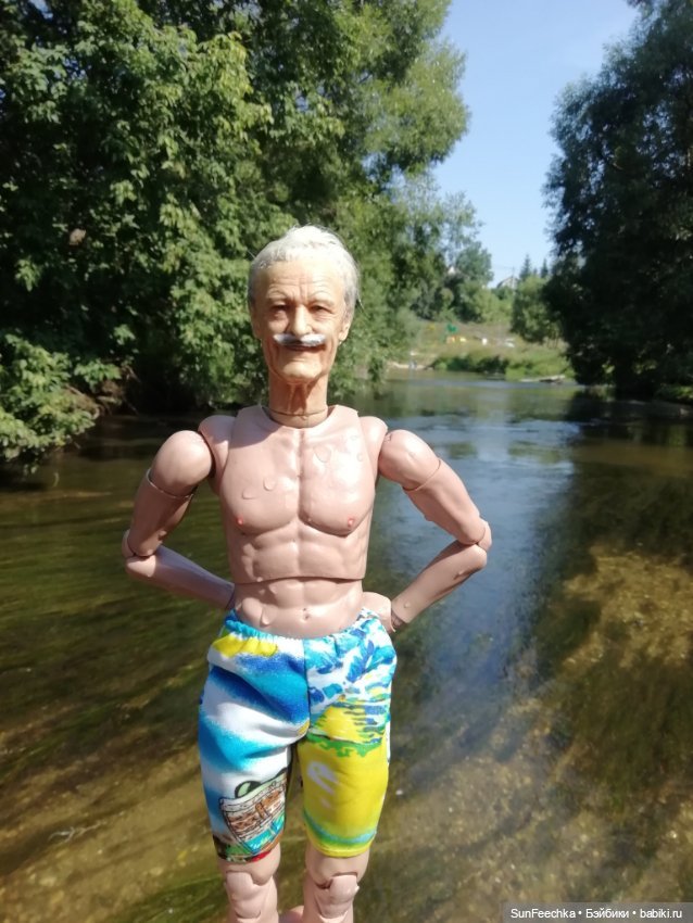 Матвей Сергеевич, ПинкЛау и Бэбита на речке (фото 4)