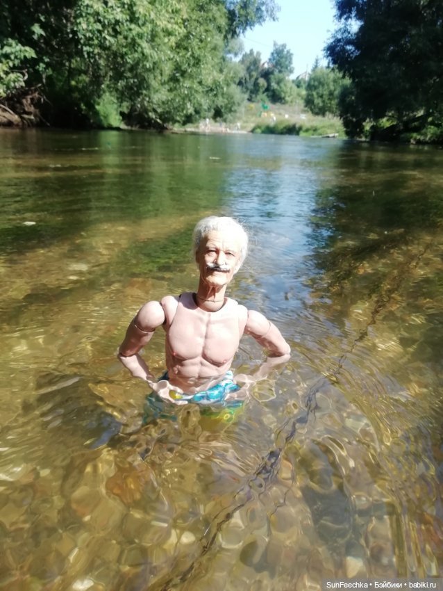 Матвей Сергеевич, ПинкЛау и Бэбита на речке (фото 7)