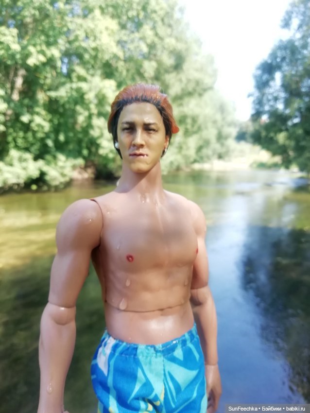 Матвей Сергеевич, ПинкЛау и Бэбита на речке (фото 9)