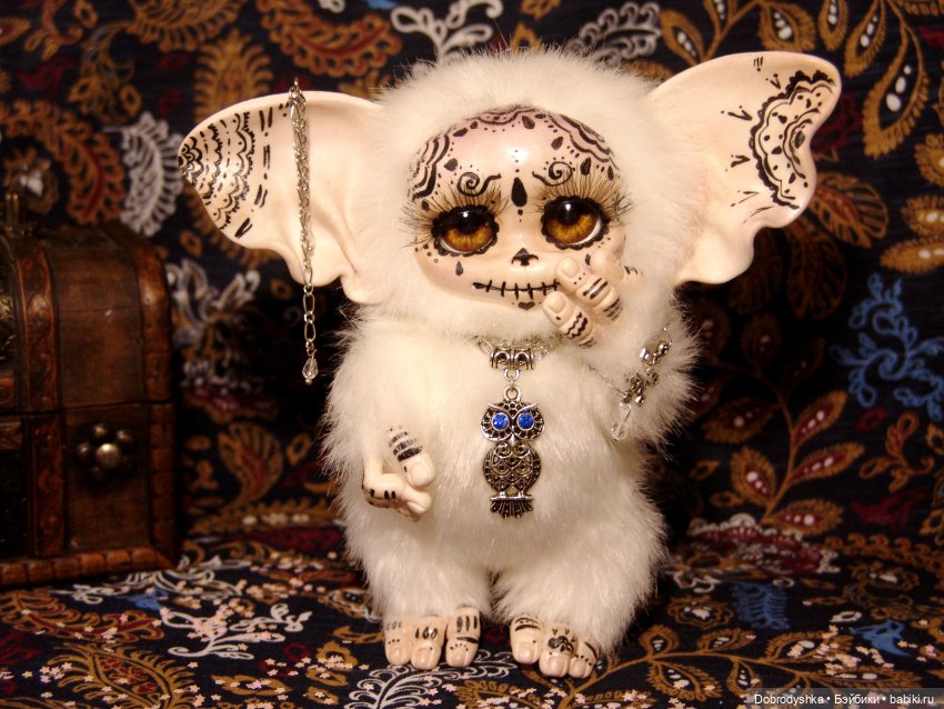 Могвай — Игрушки в смешанной технике (мех и глина): Арт (фото 3)