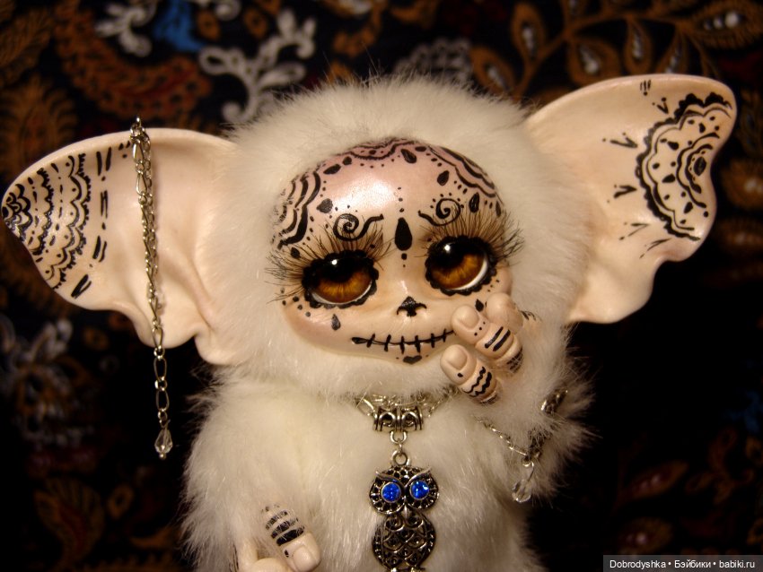 Могвай — Игрушки в смешанной технике (мех и глина): Арт (фото 4)