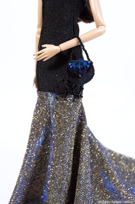 Синее мерцание — Авторские украшения и аксессуары для кукол: фото (фото 2)