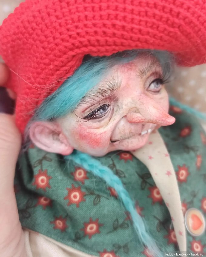 Баба Ёга — Лепка авторских кукол: полимерная глина (фото 6)