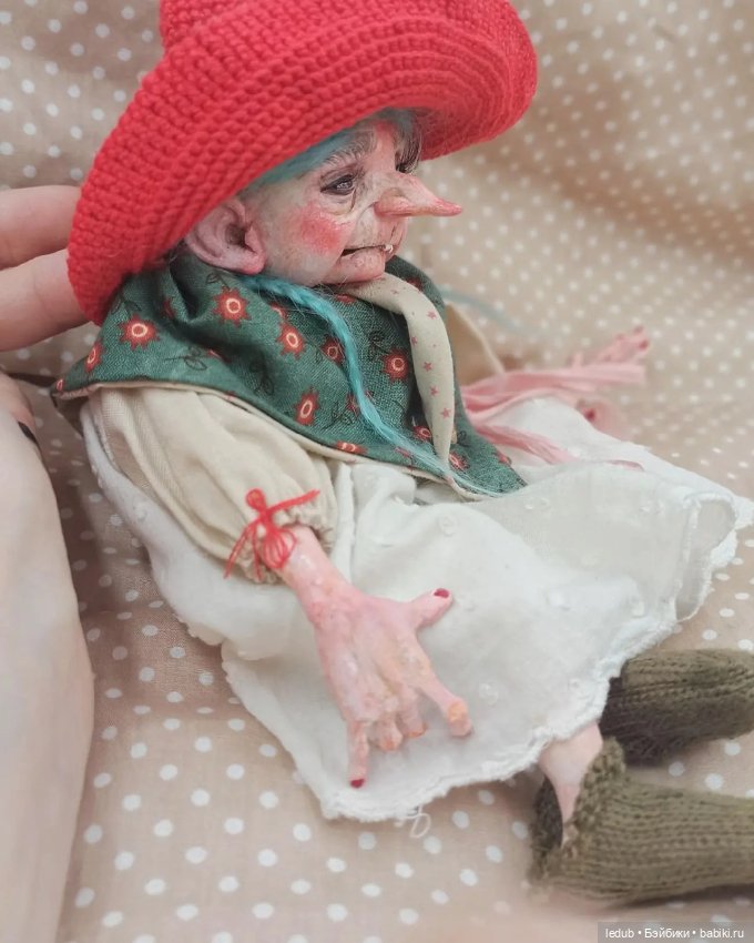 Баба Ёга — Лепка авторских кукол: полимерная глина (фото 7)