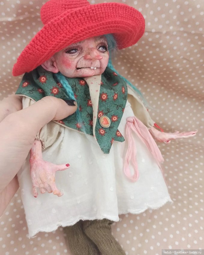 Баба Ёга — Лепка авторских кукол: полимерная глина (фото 9)