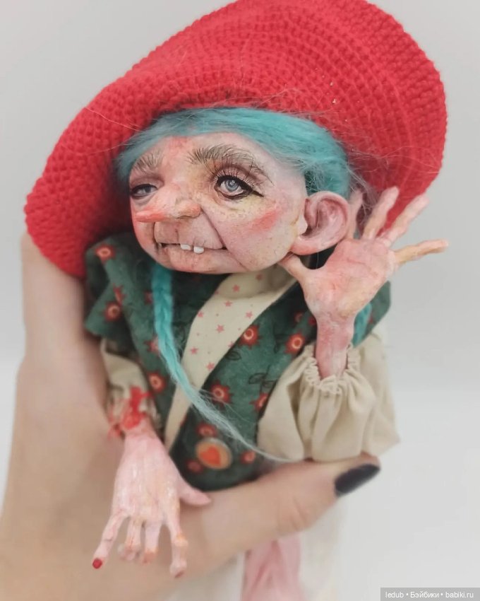 Баба Ёга — Лепка авторских кукол: полимерная глина (фото 3)