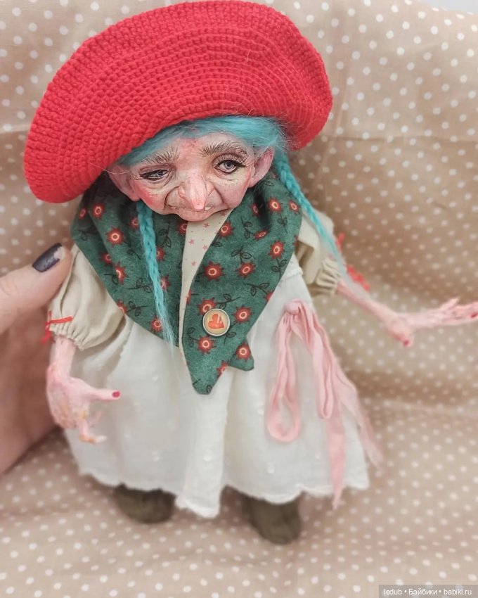 Баба Ёга — Лепка авторских кукол: полимерная глина (фото 8)
