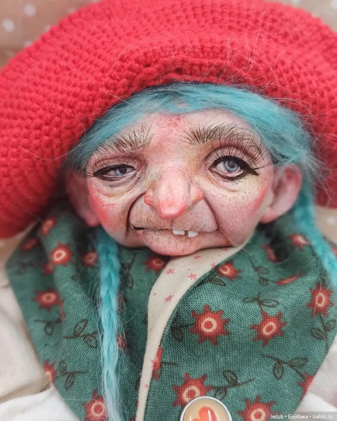 Баба Ёга — Лепка авторских кукол: полимерная глина (фото 10)