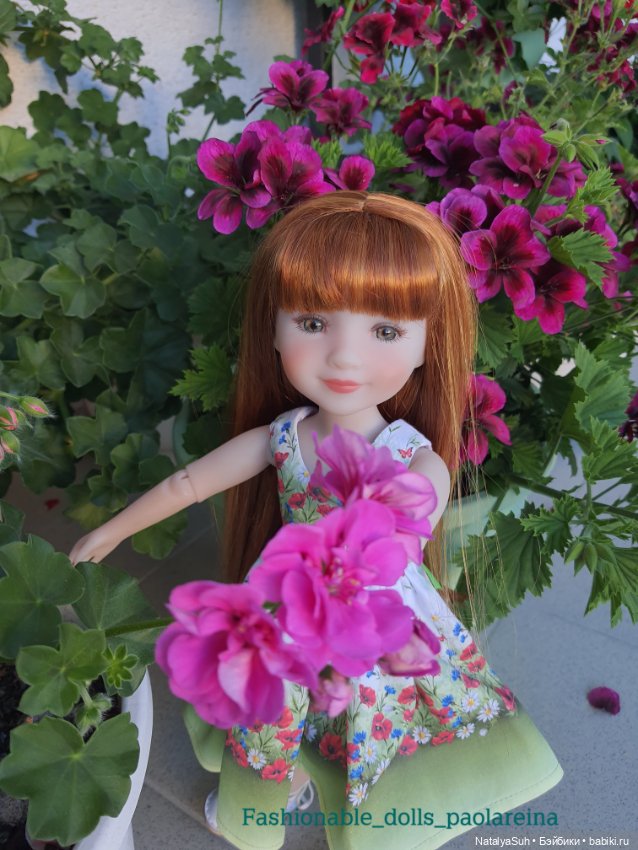 Прекрасная герань — Одежда и обувь для кукол своими руками: фото (фото 10)