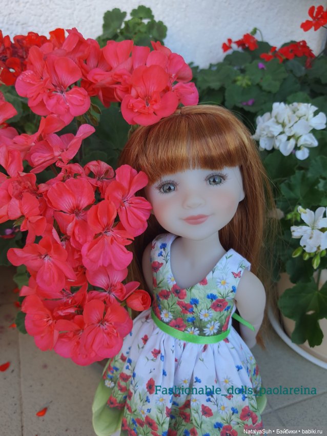 Прекрасная герань — Одежда и обувь для кукол своими руками: фото (фото 4)