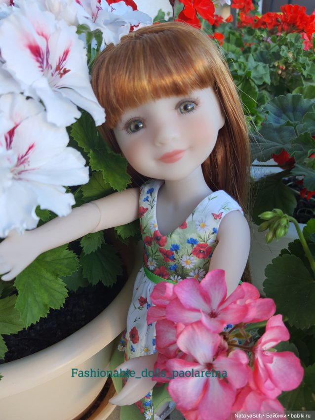 Прекрасная герань — Одежда и обувь для кукол своими руками: фото (фото 6)