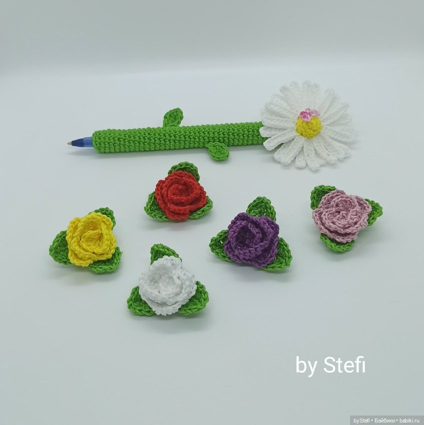 Цветочки. Ручка и брошечки