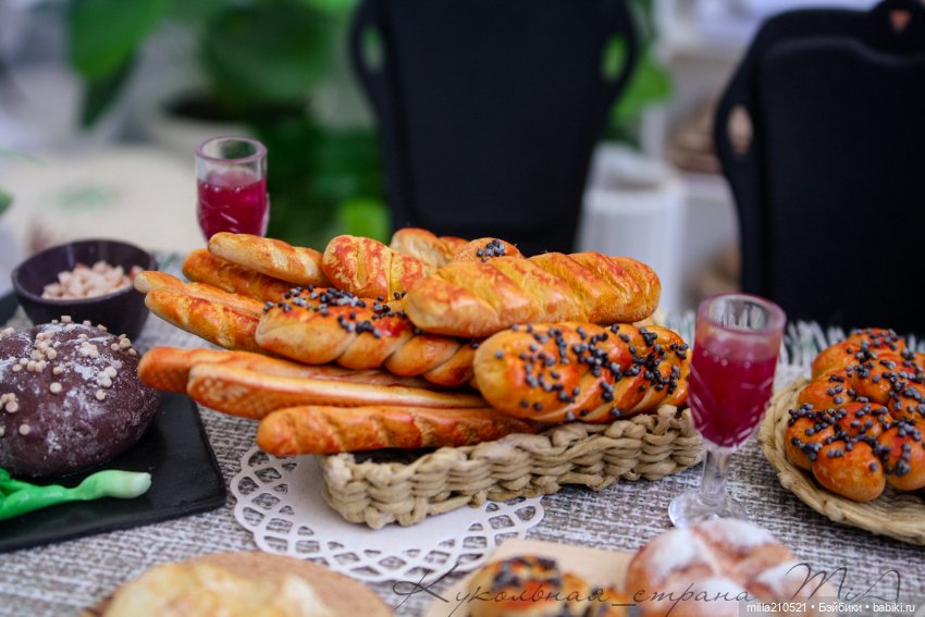 Хлеб- всему вкуснота — Кукольная миниатюра своими руками: еда (фото 2)