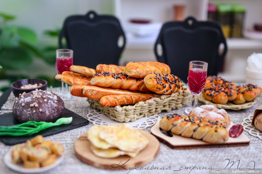Хлеб- всему вкуснота — Кукольная миниатюра своими руками: еда
