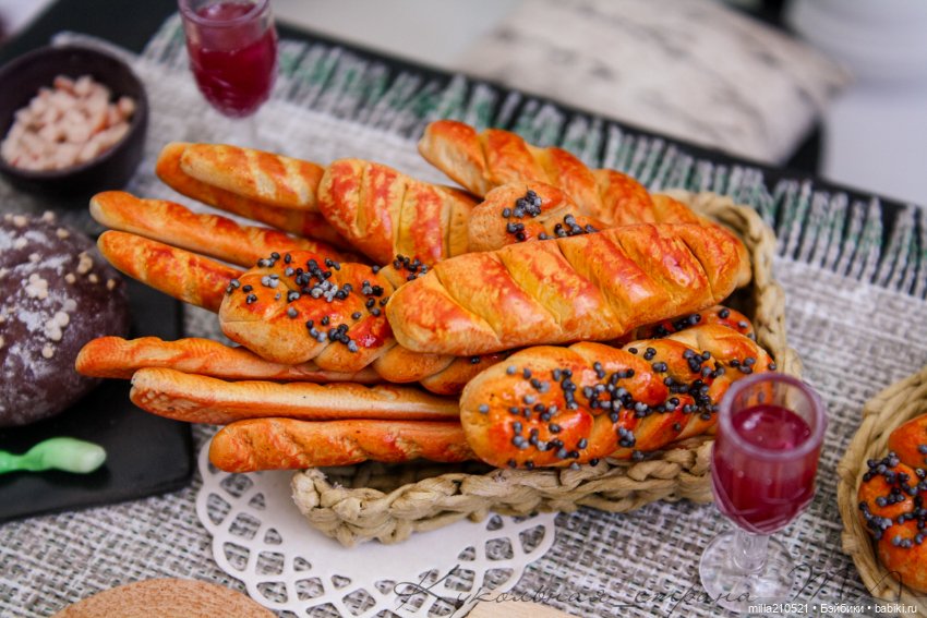 Хлеб- всему вкуснота — Кукольная миниатюра своими руками: еда (фото 3)