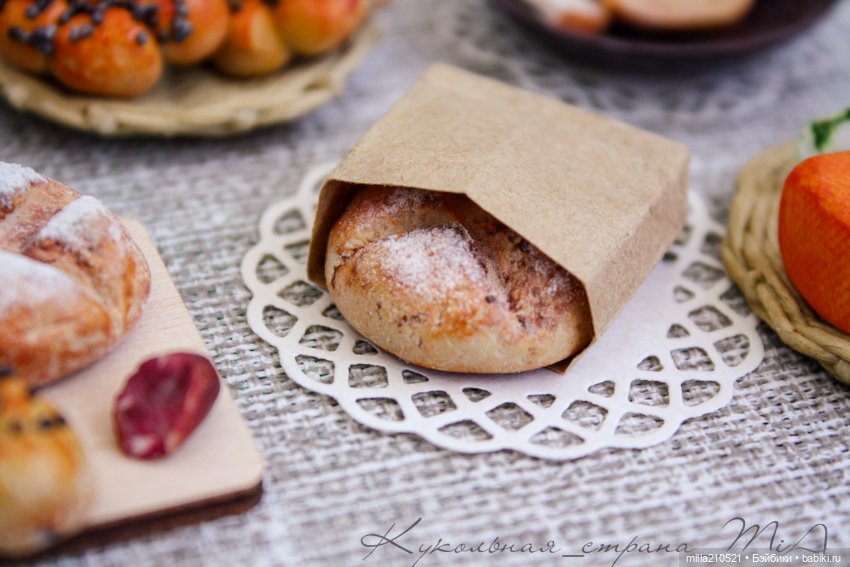 Хлеб- всему вкуснота — Кукольная миниатюра своими руками: еда (фото 6)