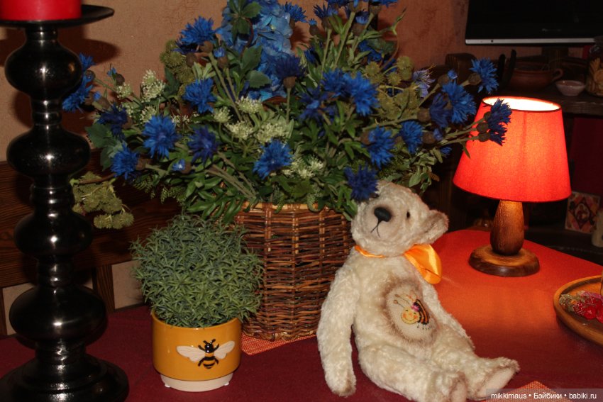 Мишка с пчелкой. Игрушки Глазуновой Анны (фото 5)