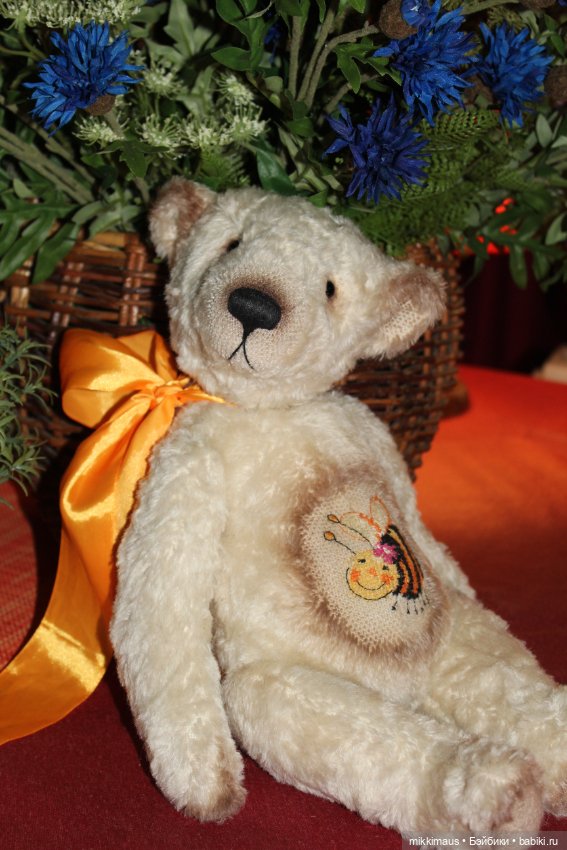Мишка с пчелкой. Игрушки Глазуновой Анны (фото 3)