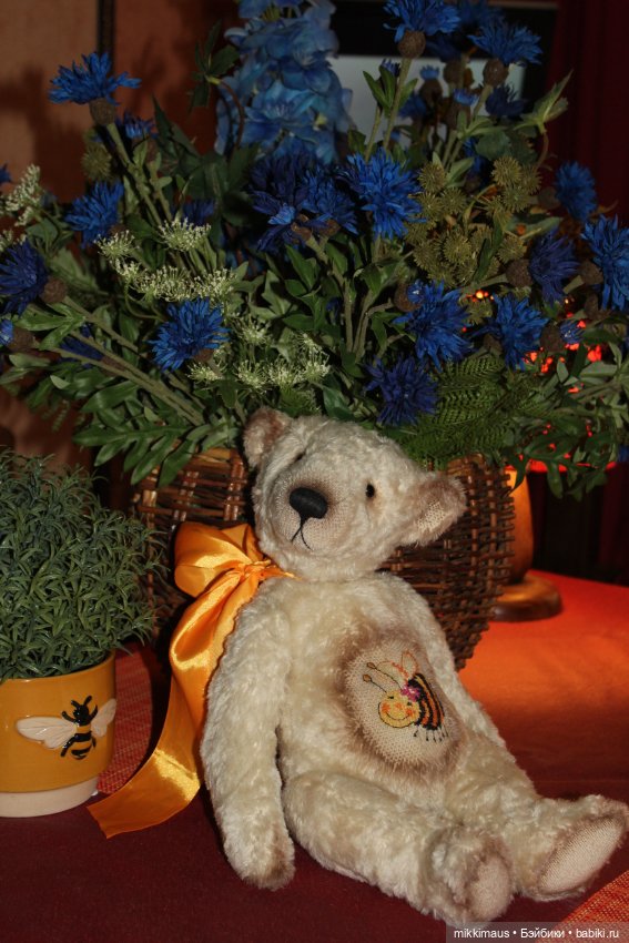 Мишка с пчелкой. Игрушки Глазуновой Анны (фото 2)