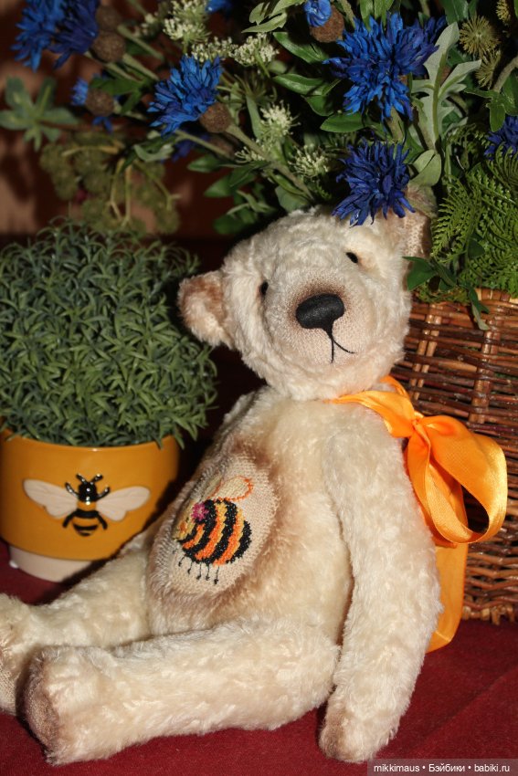 Мишка с пчелкой. Игрушки Глазуновой Анны (фото 4)