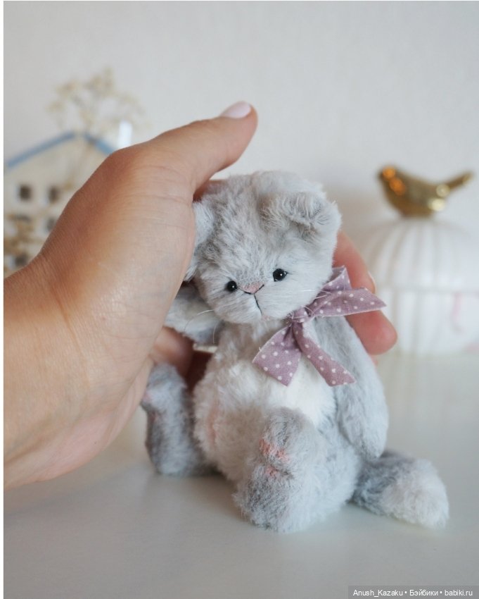 Котик Оливер 💜 — Авторские мишки Тедди и друзья: фото (фото 2)