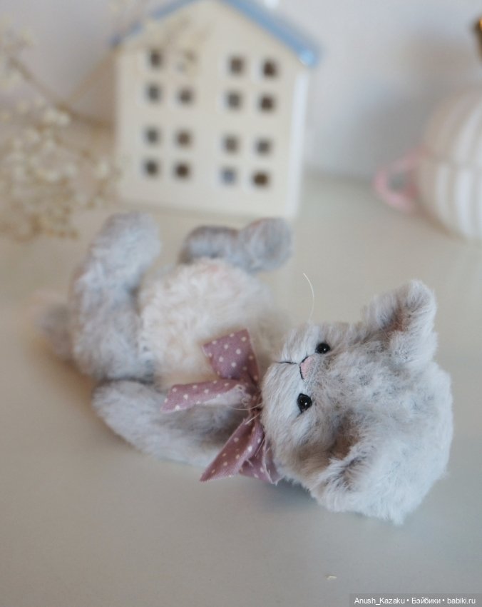 Котик Оливер 💜 — Авторские мишки Тедди и друзья: фото (фото 3)