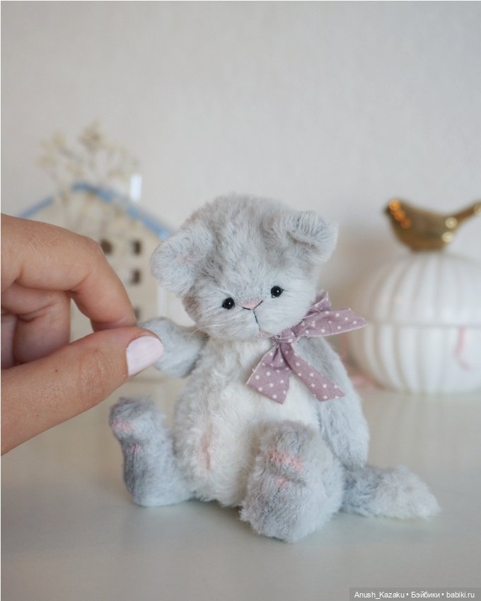 Котик Оливер 💜 — Авторские мишки Тедди и друзья: фото (фото 4)