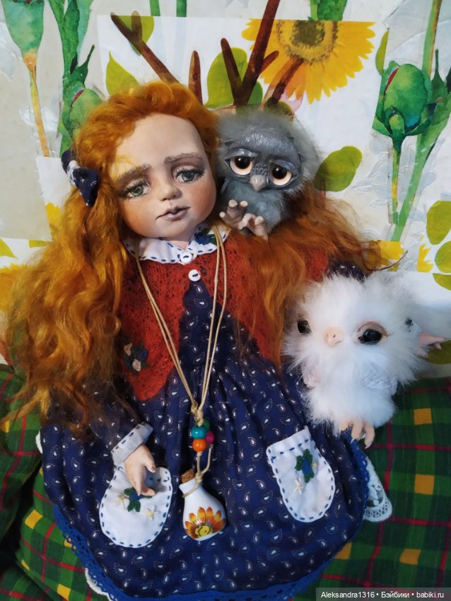 Луша и совы 🦉🌻🌾 — Домашние фото авторских кукол: личные коллекции