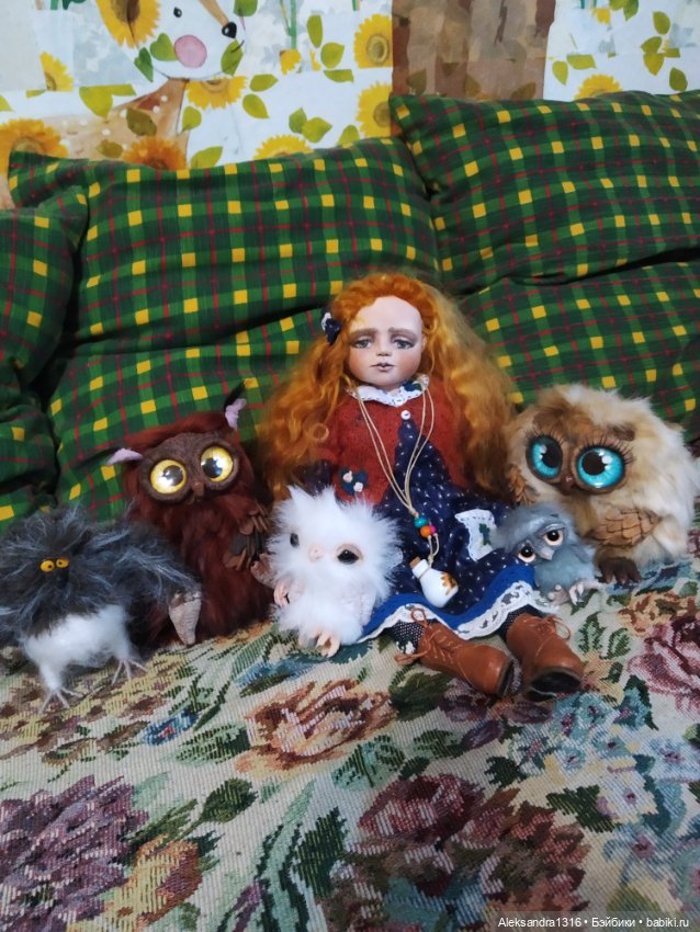 Луша и совы 🦉🌻🌾 — Домашние фото авторских кукол: личные коллекции