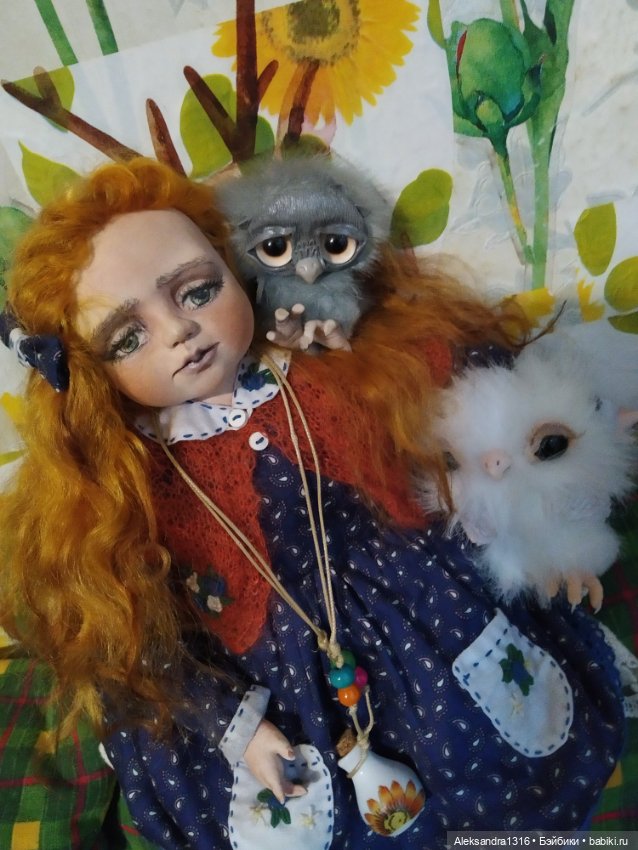 Луша и совы 🦉🌻🌾 — Домашние фото авторских кукол: личные коллекции