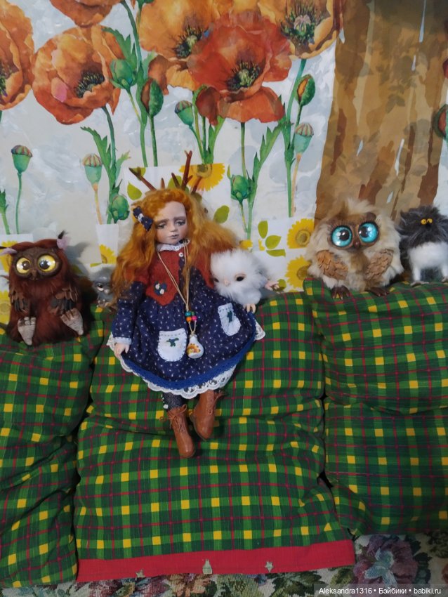 Луша и совы 🦉🌻🌾 — Домашние фото авторских кукол: личные коллекции