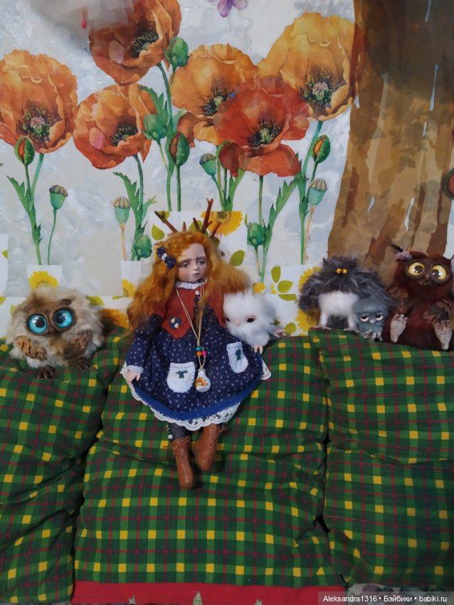 Луша и совы 🦉🌻🌾 — Домашние фото авторских кукол: личные коллекции