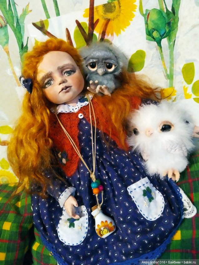 Луша и совы 🦉🌻🌾 — Домашние фото авторских кукол: личные коллекции