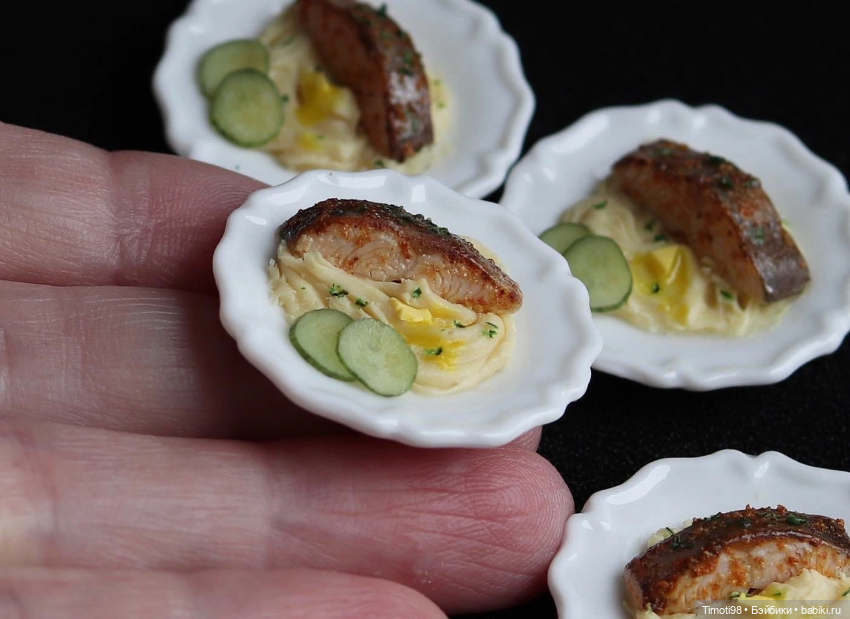 Аппетитная еда для кукол. Миниатюра