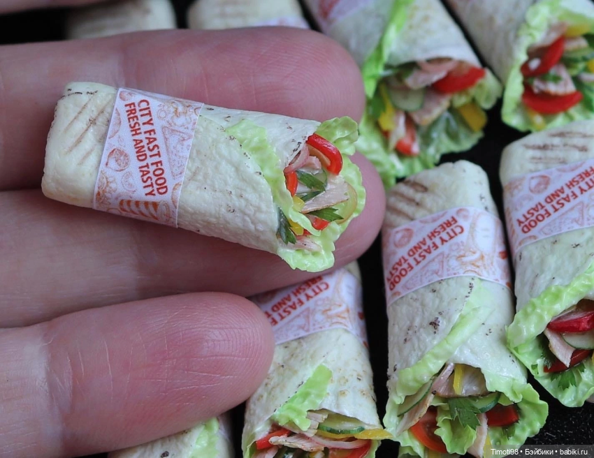 Аппетитная еда для кукол. Миниатюра (фото 9)