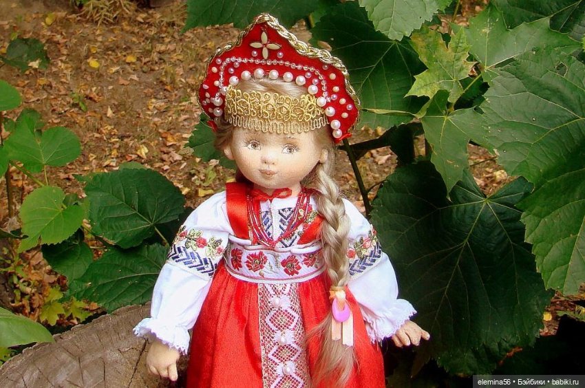Русская красавица — Авторские текстильные куклы: Вальдорфские