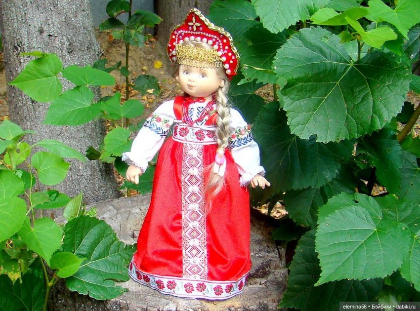 Русская красавица — Авторские текстильные куклы: Вальдорфские (фото 8)