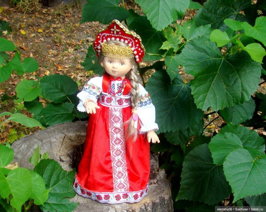 Русская красавица — Авторские текстильные куклы: Вальдорфские (фото 7)